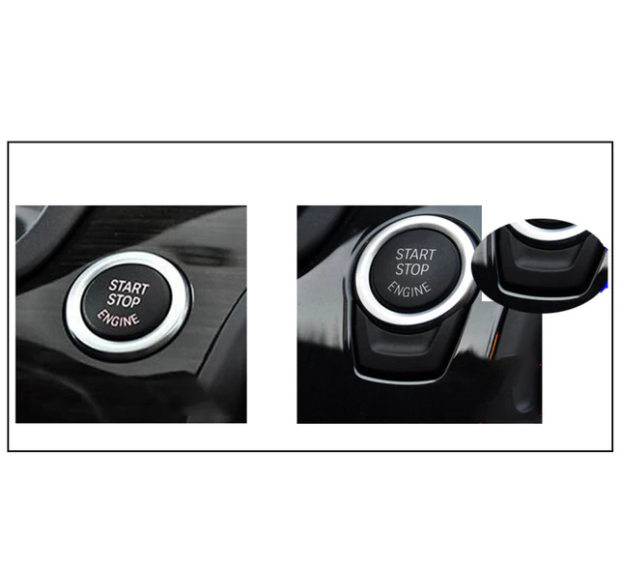 Buton Capac Start Stop Dedicat BMW F01 F02 F07 F10 F11 F12 F13, Albastru [3]