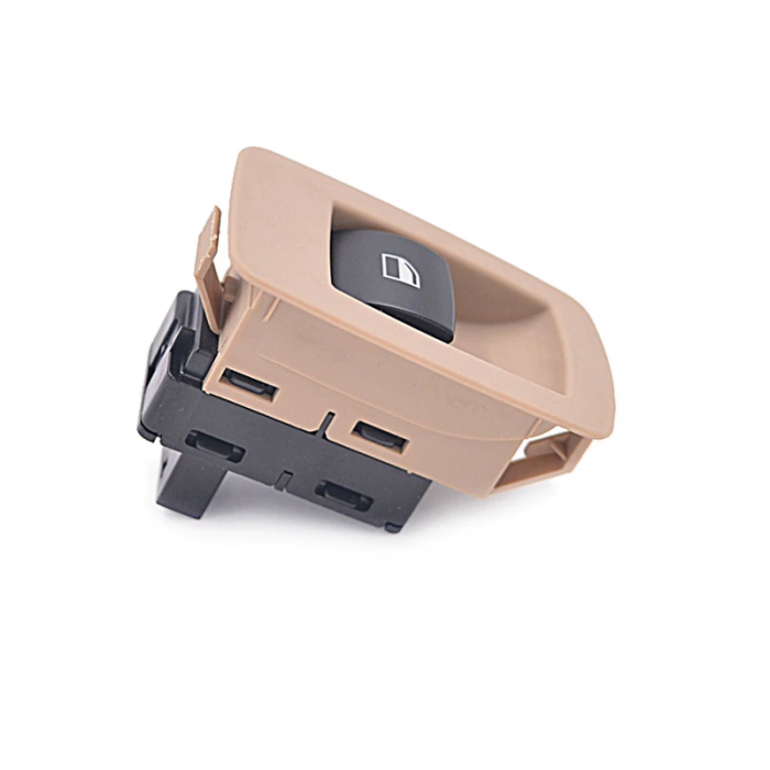 Bloc Buton Geam Usa Portiera Pasager Dedicat BMW E60 E61 X3 E83, Bej [2]