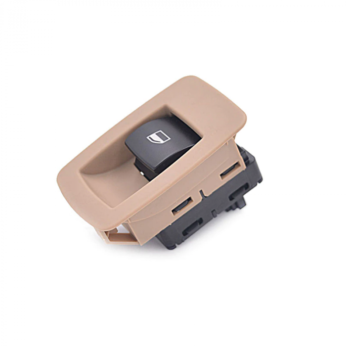 Bloc Buton Geam Usa Portiera Pasager Dedicat BMW E60 E61 X3 E83, Bej [1]