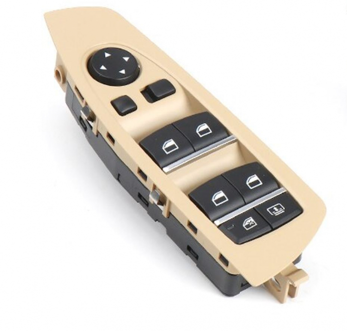 Bloc Comutator Butoane Geamuri Oglinzi Usa Portiera Dedicat BMW Seria 7 F01 F02, Bej [2]