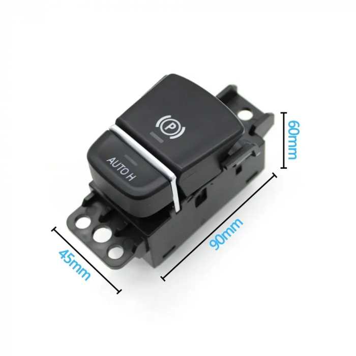 Bloc Comutator Buton Frana AutoH Dedicat BMW 5 6GT X3 X4 G30 G31 G32 G01 G02 F97 F98, Negru [4]