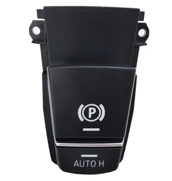 Bloc Comutator Buton Frana AutoH Dedicat BMW Seria 5 6 7 GT F01 F02 F06 F07 F10 F11 F12 F13, Facelift, Negru [1]