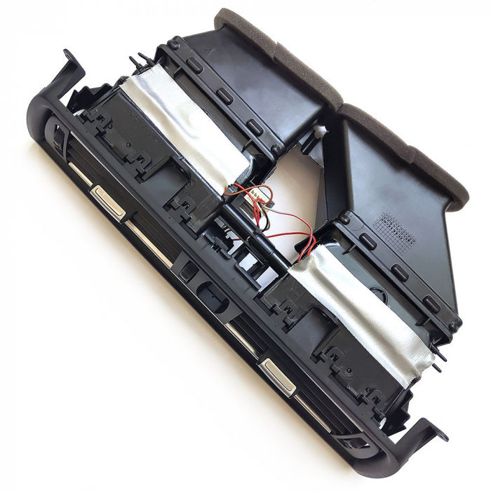 Ansamblu Grila Ventilatie Aer Dedicat BMW Seria 5 F10 F11, Central, cu insertii crom [2]