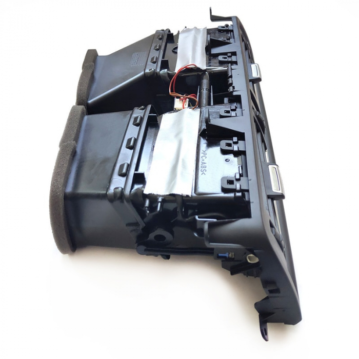 Ansamblu Grila Ventilatie Aer Dedicat BMW Seria 5 F10 F11, Central, cu insertii crom [3]