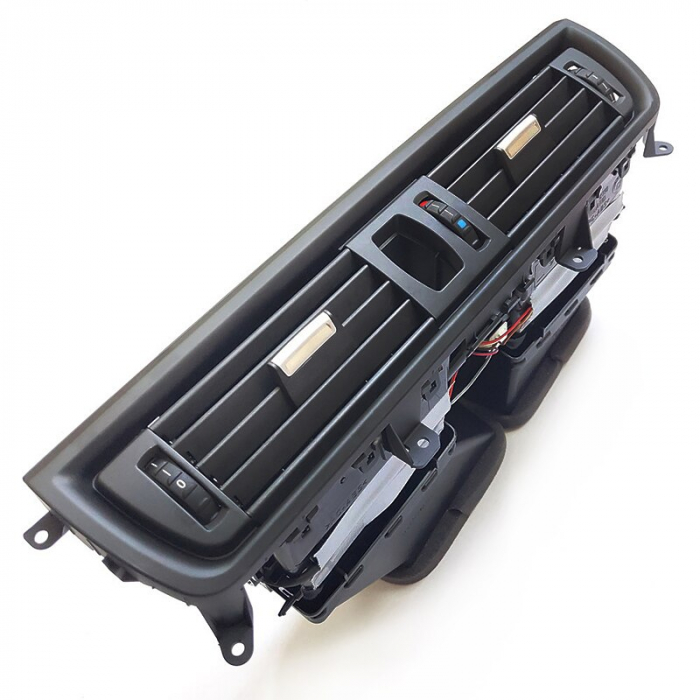 Ansamblu Grila Ventilatie Aer Dedicat BMW Seria 5 F10 F11, Central, fara insertii crom [4]