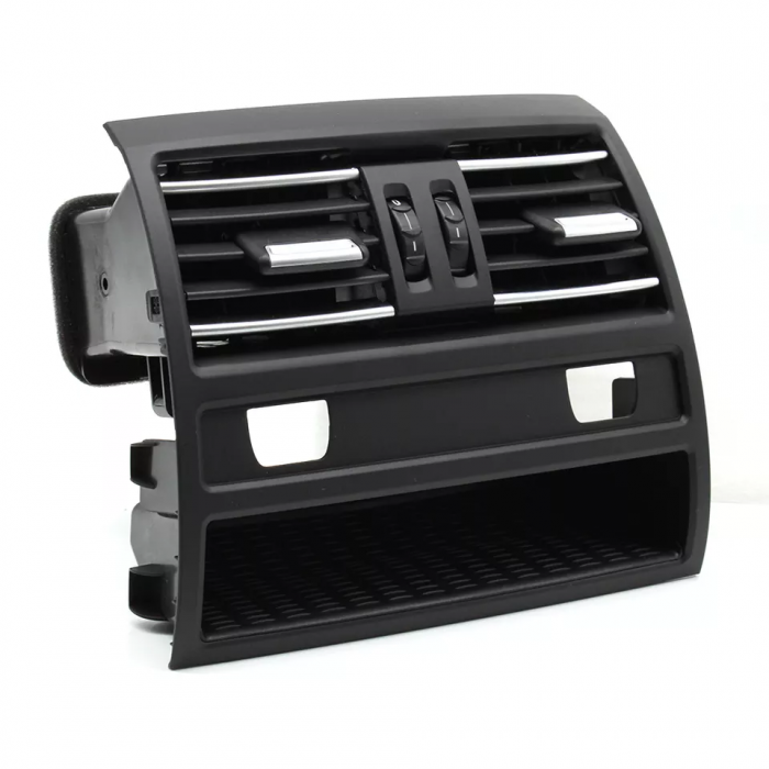 Ansamblu Grila Ventilatie Aer Dedicat BMW Seria 5 F10 F11, Spate, cu incalzire, cu insertii crom [1]