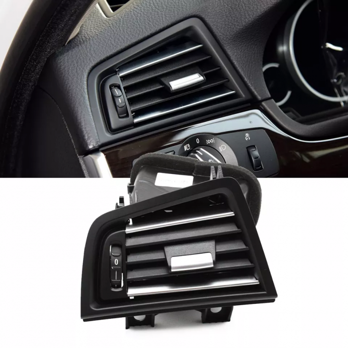 Ansamblu Grila Ventilatie Aer Dedicat BMW Seria 5 F10 F11, Stanga, cu insertii crom [2]