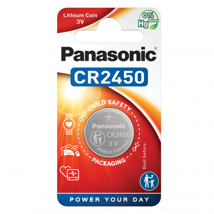 Baterie Panasonic Litiu CR2450 Cheie Telecomanda Seria F [2]