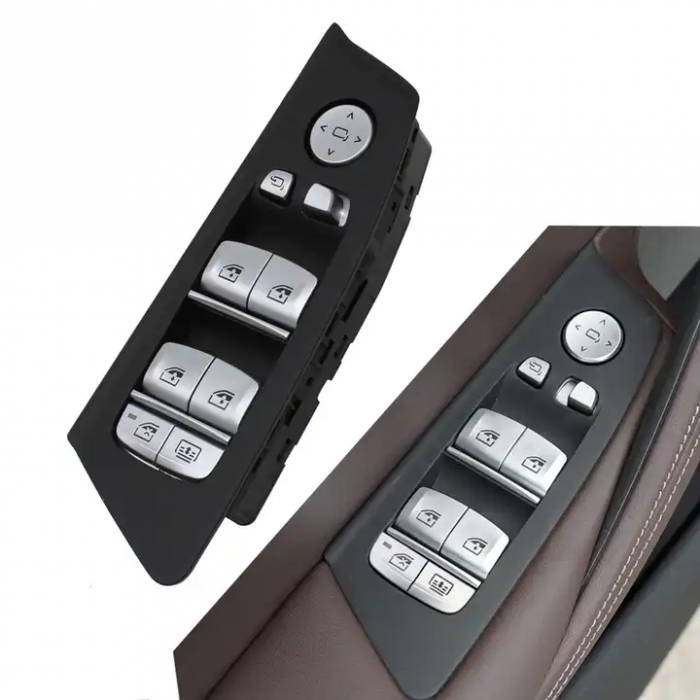 Bloc Butoane Geamuri Oglinzi Usa Portiera Dedicat BMW Seria 5 G30 G31 M5 F90, Stanga Fata, Negru [2]
