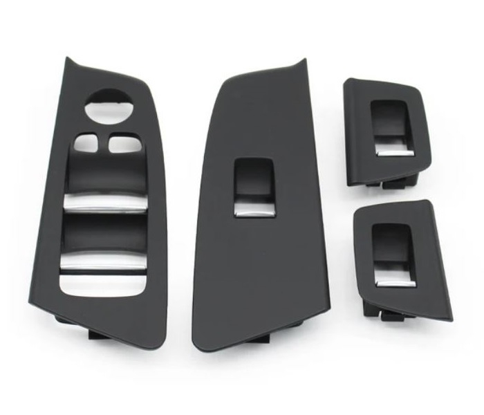 Trim Masca Rama Butoane Geamuri Oglinzi Usa Portiera Dedicat BMW Seria 5 G30 G31 M5 F90, Negru [1]