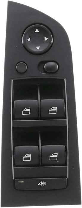 Bloc Comutator Butoane Geamuri Oglinzi Usa Portiera Dedicat BMW Seria 3 E90 E91, cu buton oglinzi, Negru [2]