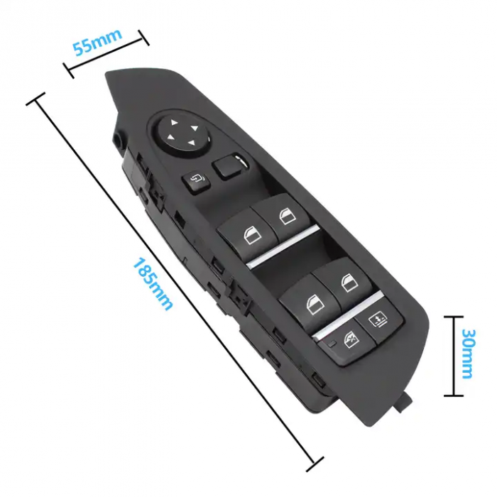 Bloc Comutator Butoane Geamuri Oglinzi Usa Portiera Dedicat BMW Seria 7 F01 F02, Negru [7]