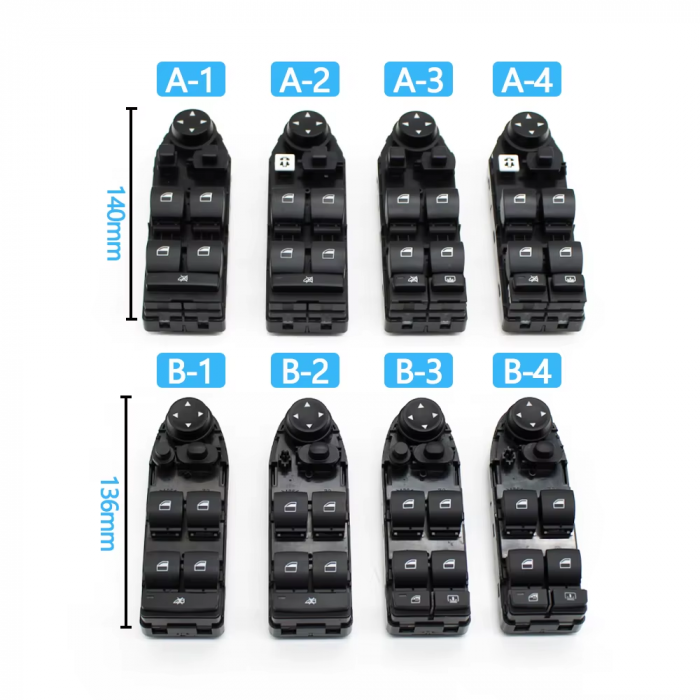 Bloc Butoane Geamuri Oglinzi Usa Portiera Sofer Dedicat BMW E61 E60, A-4 [2]