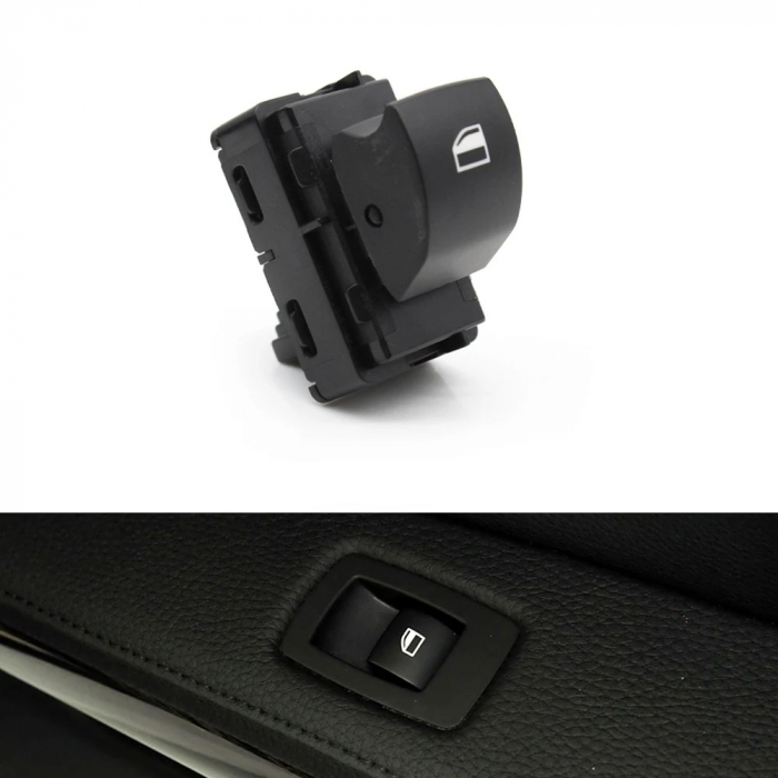 Bloc Buton Geam Usa Pasager Dedicat BMW E70 E71 E84 E90 E87 E92 E93 E89, Negru [2]