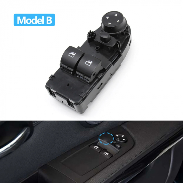 Bloc Butoane Geamuri Oglinzi Usa Portiera Sofer Dedicat  BMW E92 E93, fara buton oglinzi, Negru [3]