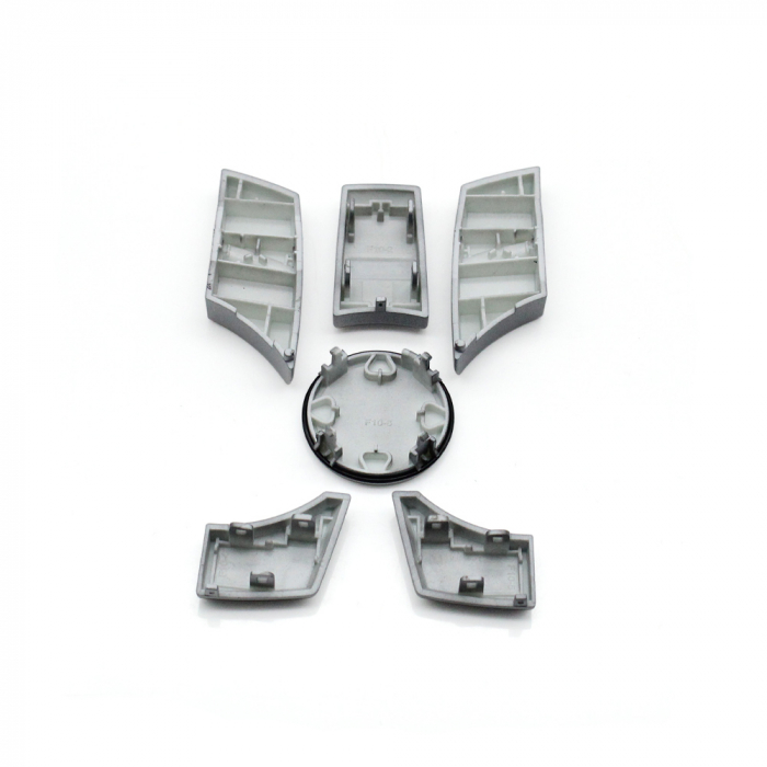 Butoane Consola Multimedia iDrive Dedicat BMW F01 F02 F06 F07 F10 F11 F12 F13 F15 F16 F25 F26 F30 F31 F32 F33 F34 F35 F36 F82 F83, cu buton Media, Crom [2]