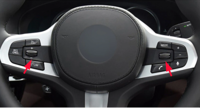 Butoane Rotite Pilot Automat Cruse Control Volan Dedicat BMW G01 G02 G05 G06 G20 G30, Negru [3]