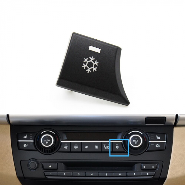 Buton Capac Consola Clima AC Dedicat BMW X5 X6 E70 E71, Aer Conditionat [2]