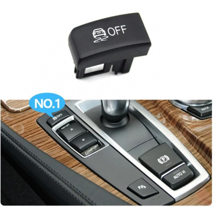Buton Capac Consola Centrala Dedicat BMW F06 F10 F11 F12 F13 F25 F26 X3 X4, AntiSlip OFF  [3]