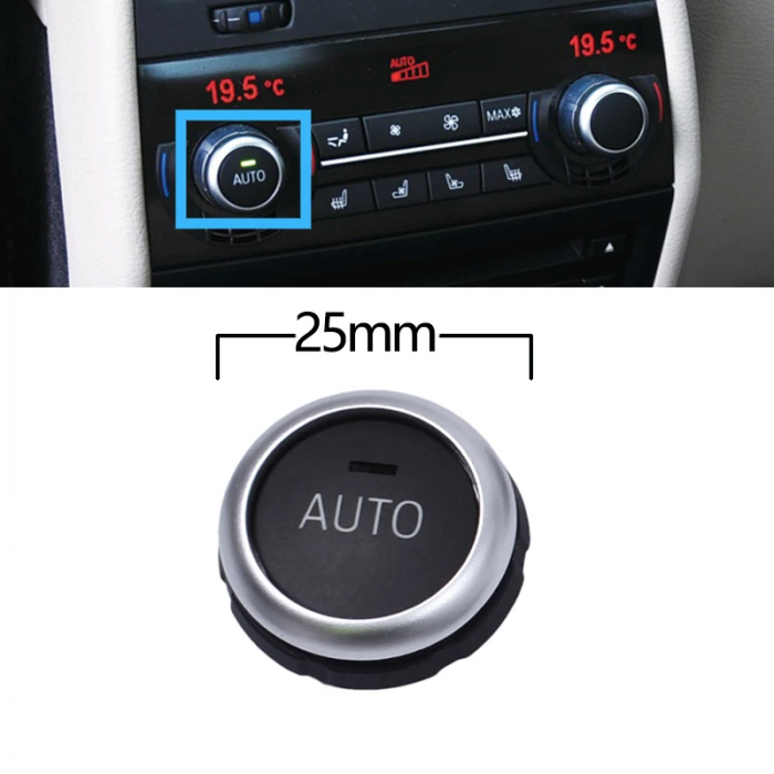 Buton Capac Volum Temperatura Consola Clima BMW F01 F02 F06 F07 F10 F11 F13 F15 F16, cu AUTO [3]