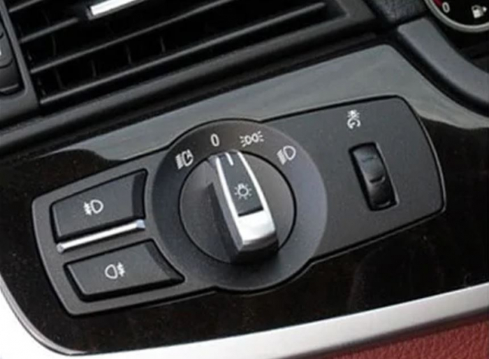 Buton Capac Selectie Lumini Faruri Dedicat BMW F01 F02 F06 F07 F10 F11 F25 F26, Negru [2]