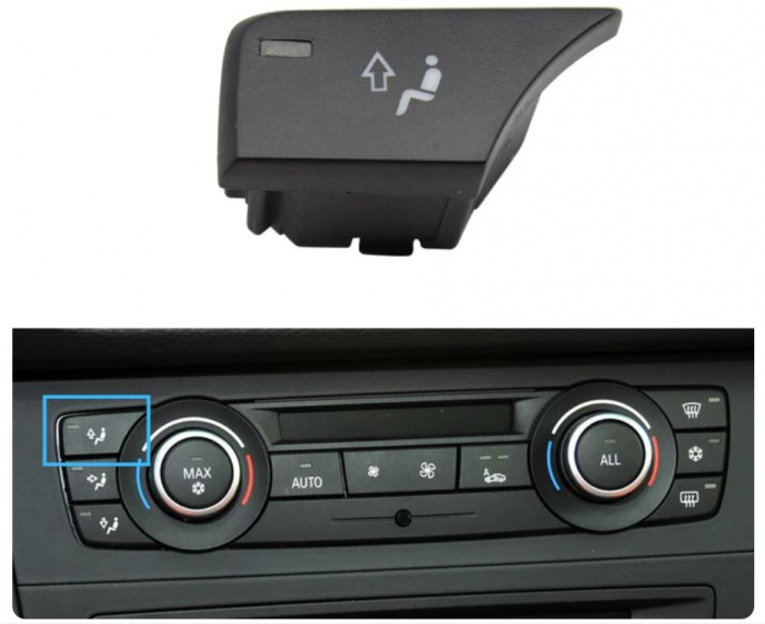 Buton Capac Consola Clima Ventilatie Aer BMW E90 E91 E92 E93 E82 E84 F25, Directie aer sus [2]