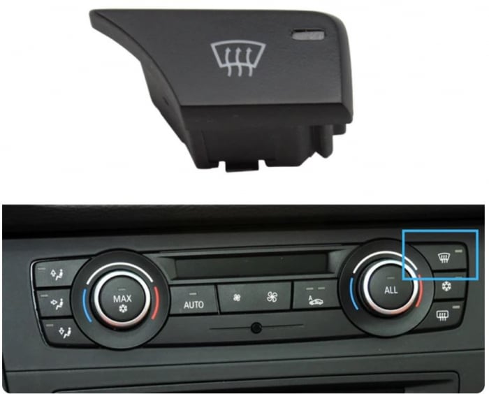Buton Capac Consola Clima Ventilatie AerBMW E90 E91 E92 E93 E82 E84 F25, Dezaburire parbriz [2]