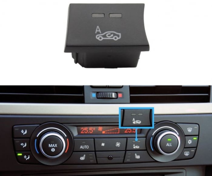 Buton Capac Consola Clima Ventilatie Aer BMW E90 E91 E92 E93 E82 E84 F25, Recirculare [2]