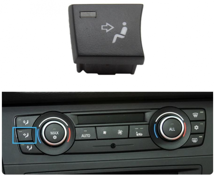 Buton Capac Consola Clima Ventilatie Aer BMW E90 E91 E92 E93 E82 E84 F25, Directie aer central [2]
