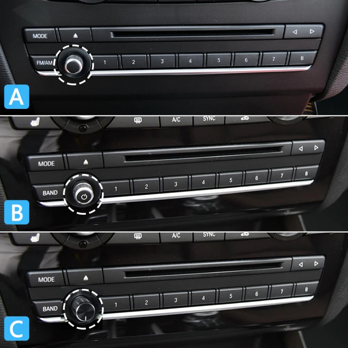 Buton Capac Consola Volum Audio Radio CD Dedicat BMW X3 F25 X4 F26, Model A [3]