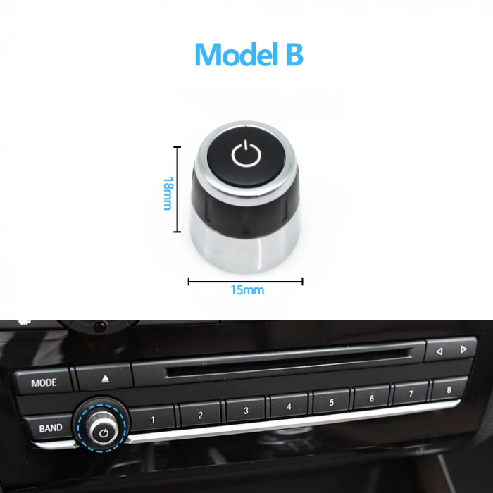 Buton Capac Consola Volum Audio Radio CD Dedicat BMW X3 F25 X4 F26, Model B [2]