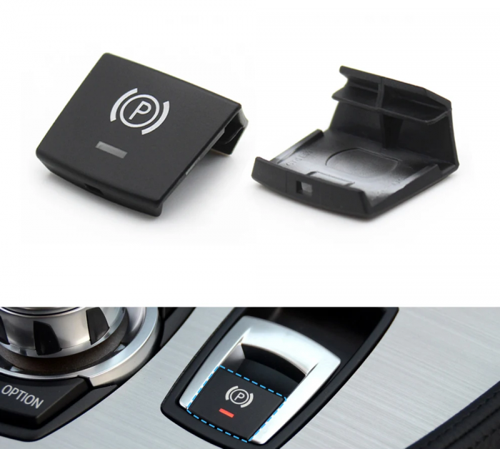 Buton Capac Frana de Mana Parcare Dedicat BMW Z4 E89, Negru [4]