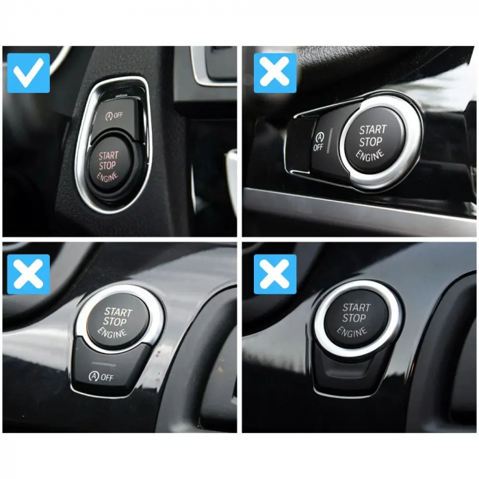Buton Capac OFF Start Stop Dedicat BMW BMW 1 2 3 4 F20 F21 F22 F23 F87 F30 F31 F34 F35 F32 F33 F36 F82 F83 [3]