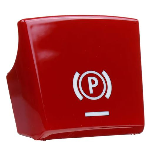 Buton Capac Frana Parcare Parking Dedicat BMW F01 F02 F06 F12 F07 F10 F11 F15 F16 F25 F26, Facelift, Rosu [4]