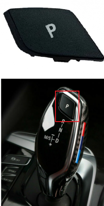 Buton Capac Selector Parcare Parking Dedicat BMW Seria G, Negru [3]