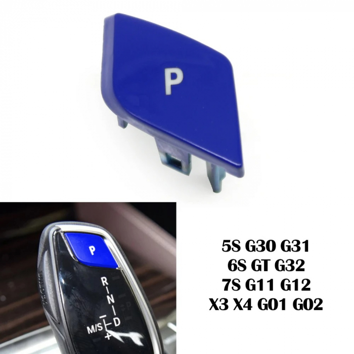 Buton Capac Selector Parcare Parking Dedicat BMW Seria G, Albastru [2]