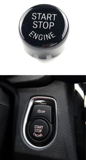 Buton Capac Start Stop Dedicat BMW F07 F10 F11 F15 F16 F30 F31 F32 F34 F36, Negru [2]