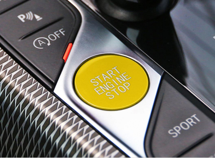 Buton Capac Start Stop Dedicat BMW G05 G06 G07 G14 G15 G16 G20 G21 G22 G23 G26, Galben [3]