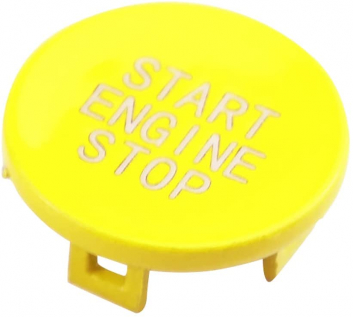 Buton Capac Start Stop Dedicat BMW G05 G06 G07 G14 G15 G16 G20 G21 G22 G23 G26, Galben [1]