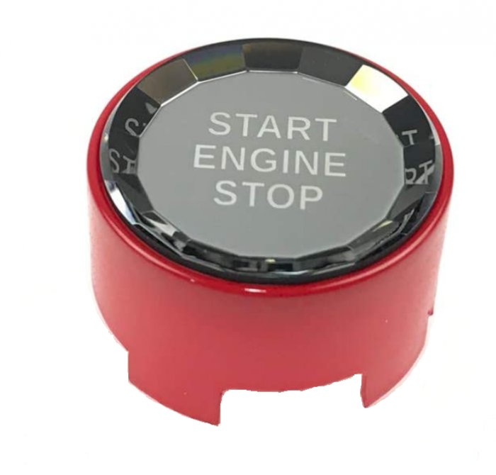 Buton Capac Start Stop Cristal BMW F20 F21 F30 F31 F32 F34 F36 F15 F16, Rosu, B1006 [2]