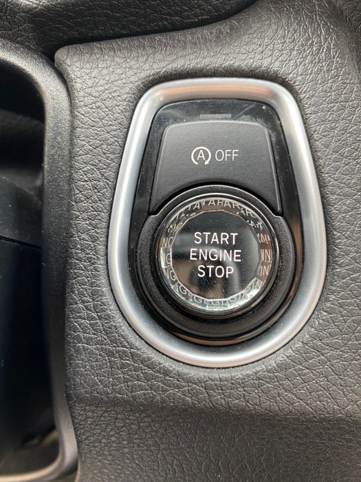 Buton Capac Start Stop Cristal BMW F20 F21 F30 F31 F32 F34 F36 F15 F16, Argintiu [2]