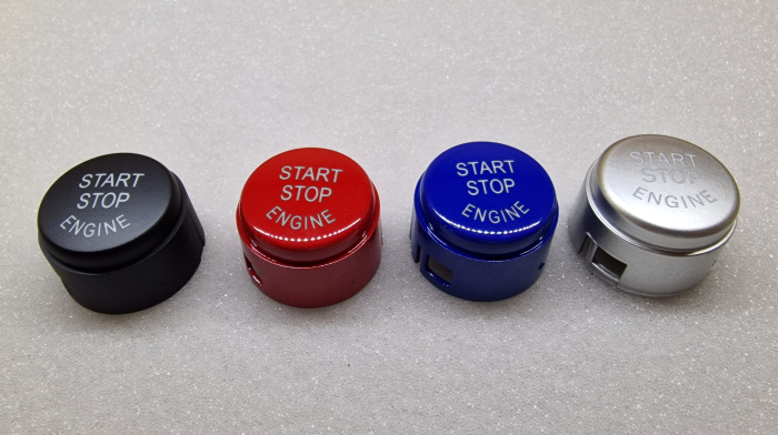 Buton Capac Start Stop Dedicat BMW F01 F02 F07 F10 F11 F12 F13, Argintiu [4]