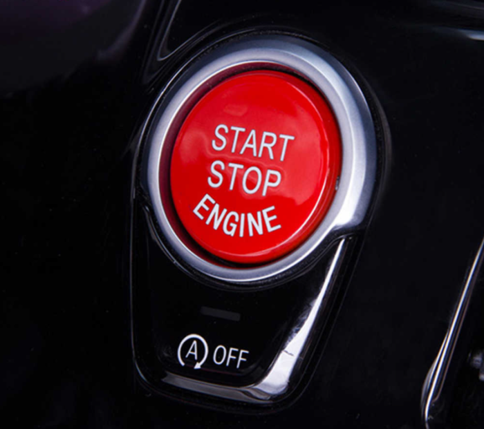 Buton Capac Start Stop Dedicat BMW Seria F si G, Rosu [7]