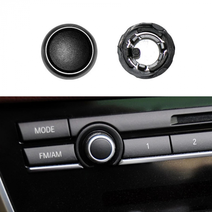 Buton Capac Volum Audio Radio Sunet Dedicat BMW F01 F02 F06 F07 F10 F11 F13 F15 F16, fara logo  [3]