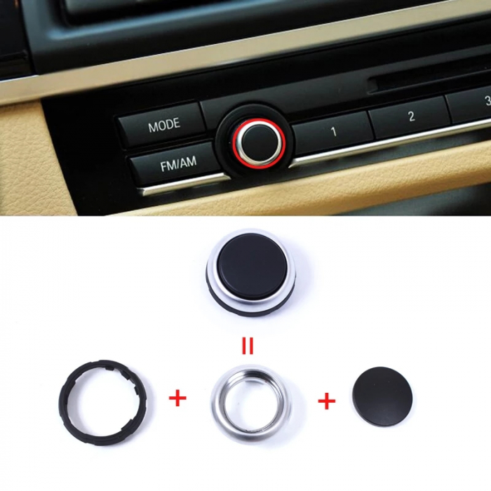 Buton Capac Volum Audio Radio Sunet Dedicat BMW F01 F02 F06 F07 F10 F11 F13 F15 F16, fara logo  [5]