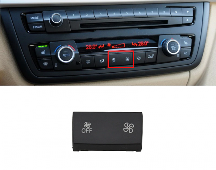 Buton Capac Volum Ventilatie Aer AC Aerisire BMW F20 F30 F31 F32 F34 F35 F36 F80, Standard [2]