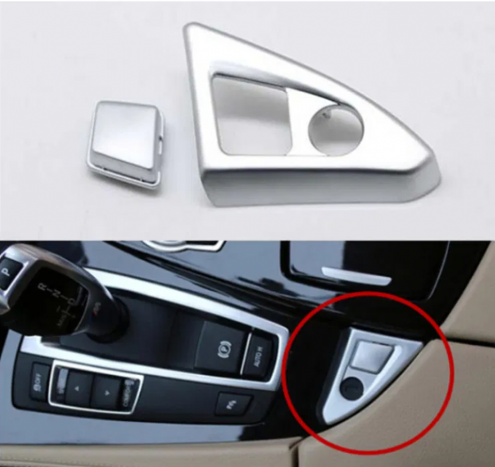 Buton Ornament Cotiera Dedicat BMW Seria 5 F10 F11, NonFacelift, Crom [4]