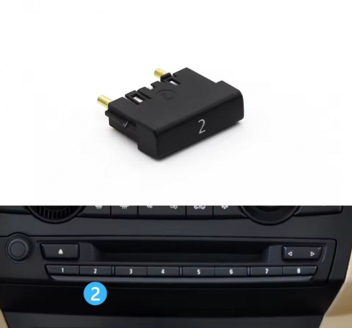 Buton Panou CD Radio Dedicat BMW E70 E71 X5 X6, 2 [2]