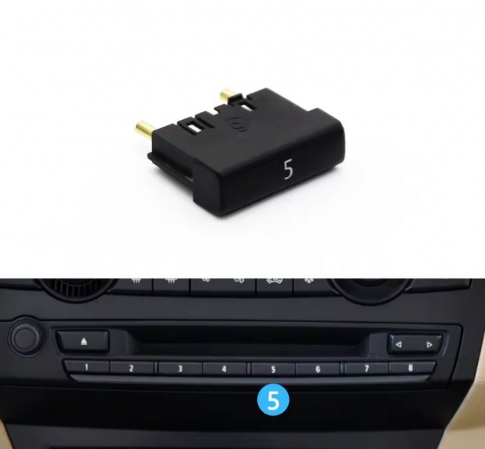 Buton Panou CD Radio Dedicat BMW E70 E71 X5 X6, 5 [2]