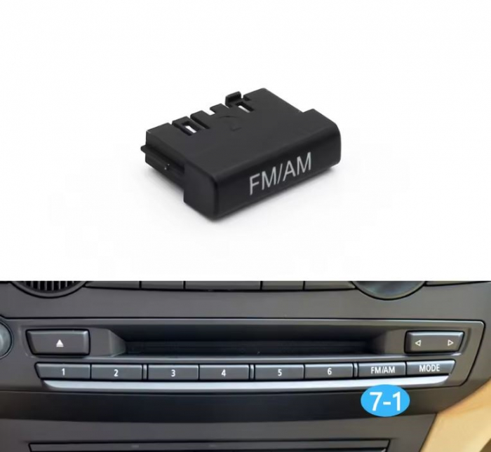 Buton Panou CD Radio Dedicat BMW E70 E71 X5 X6, FM/AM [2]